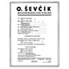 SEVCIK O.: VIOLIN STUDIES OP. 2 PART 4