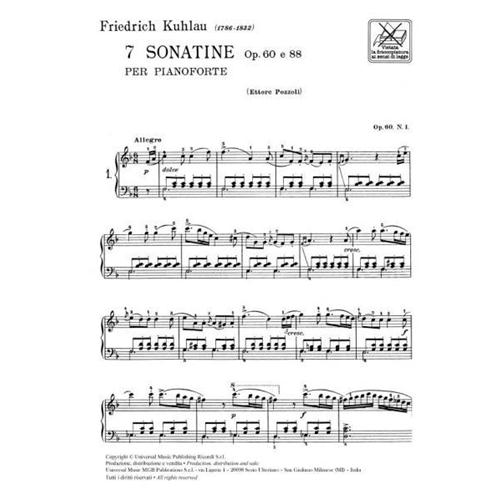 KUHLAU F.: 7 SONATINE OP. 60, OP. 88