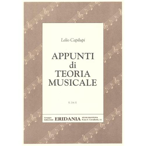 CAPILUPI L.: APPUNTI DI TEORIA MUSICALE