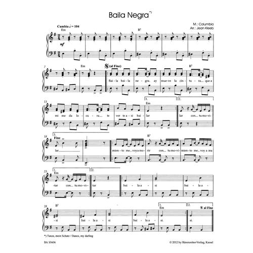 KLEEB J.: BAILA NEGRA - 13 NEW LATIN-AMERICAN PIANO PIECES