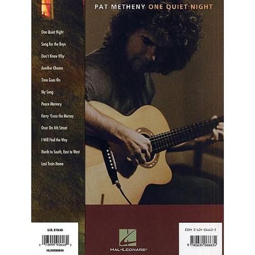 METHENY P.: ONE QUIET NIGHT (AUTHENTIC TRANSCRIPTIONS)