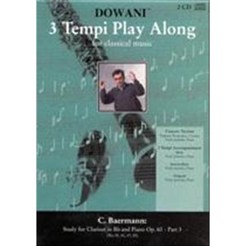 BAERMANN C.: STUDI PER CLARINETTO E PIANO OP. 63 PART. 3 (35-41-47-50) CON 2 CD