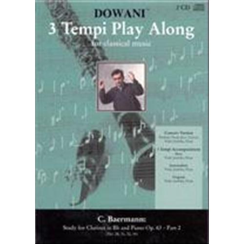 BAERMANN C.: STUDI PER CLARINETTO E PIANO OP. 63 PART. 2 (28-31-32-34) CON 2 CD