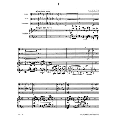 DVORAK A.: PIANO QUARTET IN E-FLAT MAJOR OP. 87