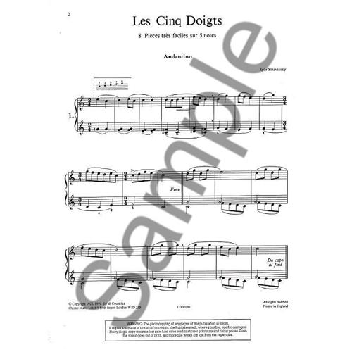 STRAVINSKY I.: LES CINQ DOIGTS
