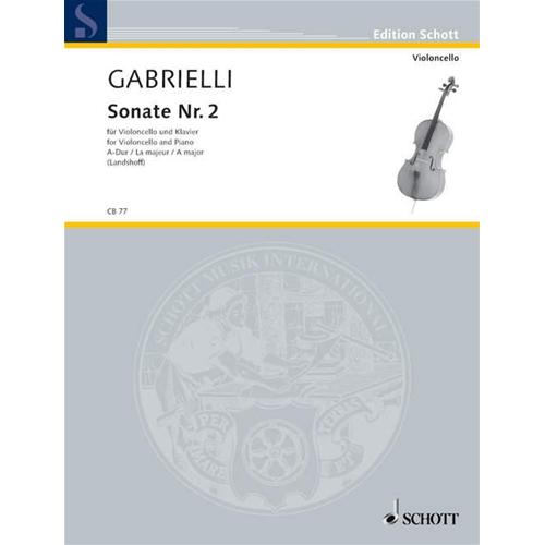 GABRIELLI D.: SONATA N. 2 IN LA MAG. PER VC E PF (LANDSHOFF)