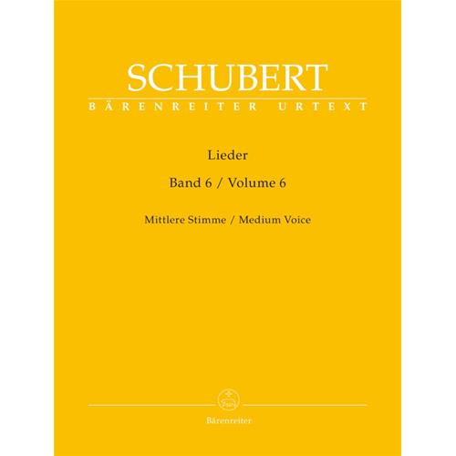 SCHUBERT F.: LIEDER VOL. 6 - MEDIUM VOICE URTEXT