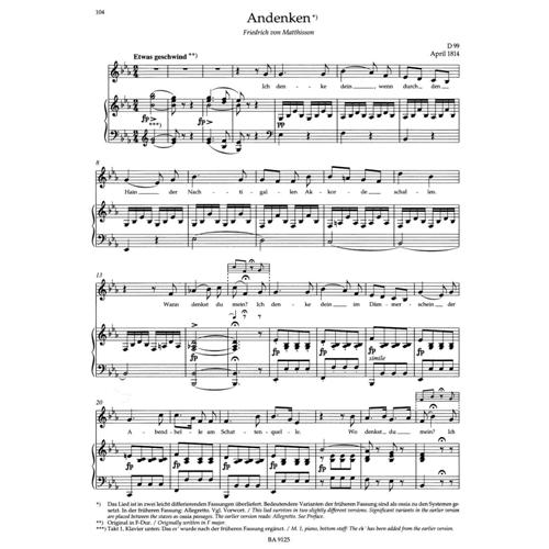 SCHUBERT F.: LIEDER VOL. 5 - MEDIUM VOICE URTEXT