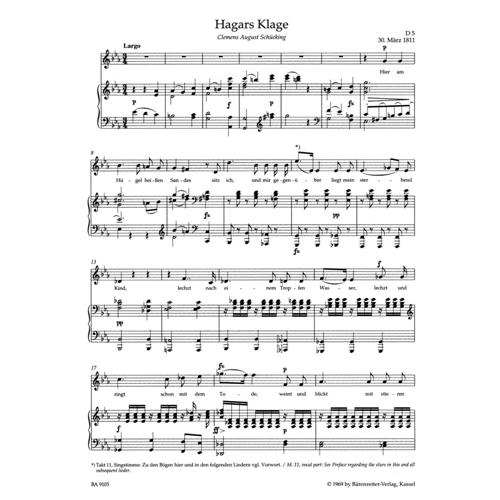 SCHUBERT F.: LIEDER VOL. 5 - HIGH VOICE URTEXT