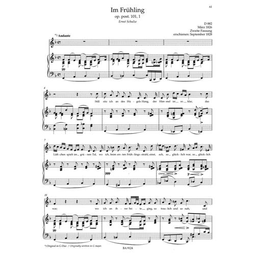SCHUBERT F.: LIEDER VOL. 4 - MEDIUM VOICE URTEXT