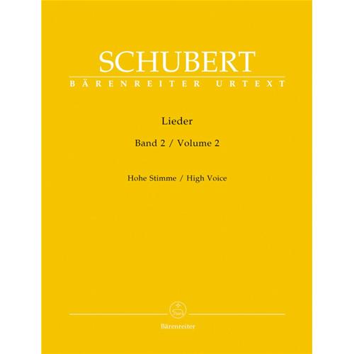 SCHUBERT F.: LIEDER VOL. 2 -  HIGH VOICE URTEXT