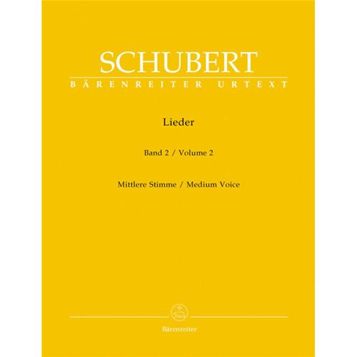 SCHUBERT F.: LIEDER VOL. 2 -  MEDIUM  VOICE URTEXT
