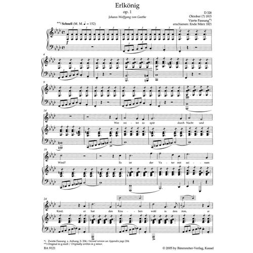 SCHUBERT F.: LIEDER VOL. 1 -  MEDIUM  VOICE URTEXT