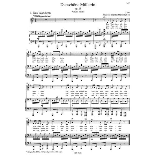 SCHUBERT F.: LIEDER VOL. 1 -  MEDIUM  VOICE URTEXT
