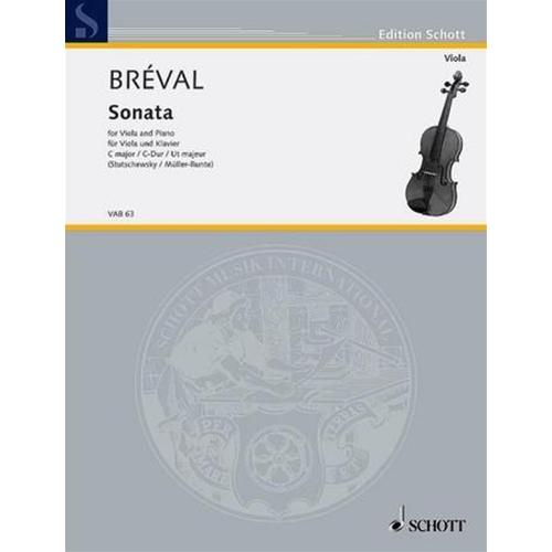 BREVAL J. B.: SONATA IN C MAJ. FOR VIOLA AND PIANO (STUTSCHEWSKY)