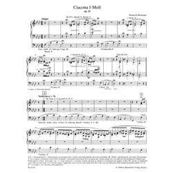 REIMANN H.: SINFONISCHE ORGEL 1 - CIACONA IN F MINOR OP. 32