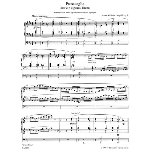 LEUPOLD A. W.: SINFONISCHE ORGEL 2 - SONATA IN SI  MINORE OP. 8