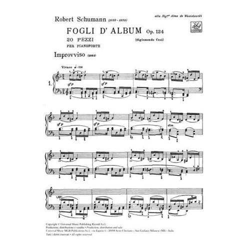 SCHUMANN R.: FOGLI D'ALBUM OP. 124 (CESI)