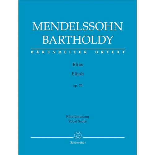 MENDELSSOHN B. F.: ELIAS OP. 70 ORATORIO - VOCAL SCORE C-PF URTEXT