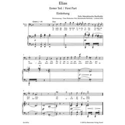 MENDELSSOHN B. F.: ELIAS OP. 70 ORATORIO - VOCAL SCORE C-PF URTEXT