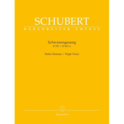 SCHUBERT F.: SCHWANENGESANG D957 D965A - HIGH VOICE URTEXT