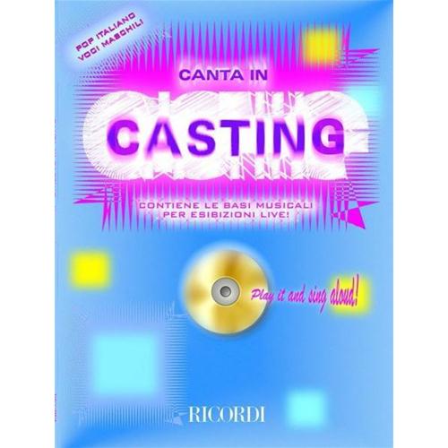AA. VV.: CANTA IN CASTING CON CD - POP MASCHILE ITALIANO