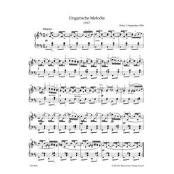 SCHUBERT F.: LATE PIANO PIECES URTEXT