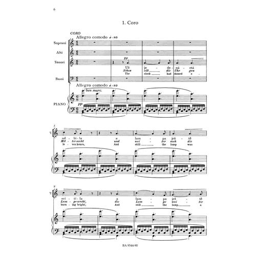 DVORAK A.: THE SPECTRE'S BRIDE OP. 69 VOCAL SCORE