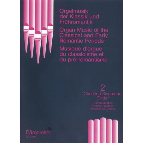 AA. VV.: ORGAN MUSIC OF THE CLASSICAL AND EARLY ROMANTIC PERIODS VOL. 2