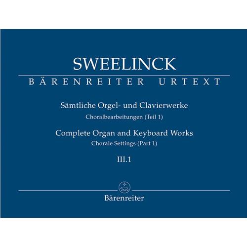 SWEELINCK J. P.: COMPLETE ORGAN AND KEYBOARD WORKS VOL. 3.1 - CHORALE SETTINGS (PART1) URTEXT