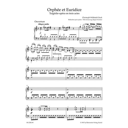 GLUCK C. W.: ORPHÉÈ ET EURIDICE (VERSION: PARIS 1774)
