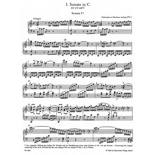 MOZART: PIANO SONATAS - SONATE VOL 1 URTEXT