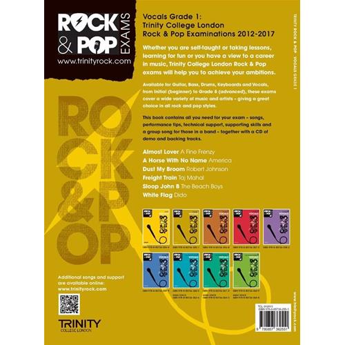 AA. VV.: ROCK & POP EXAMS: VOCALS - GRADE 1 CON CD PLAY-ALONG TRINITY COLLEGE LONDON