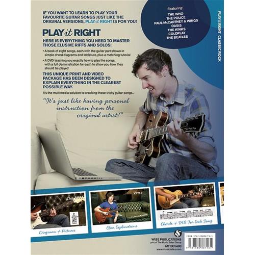 HARRISON D.: PLAY IT RIGHT - CLASSIC ROCK TAB CON DVD