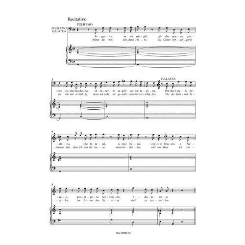 HANDEL G. F.: ACIS AND GALATEA - SERENATA IN TRE PARTI (2ND VERSION) HWV 49B URTEXT