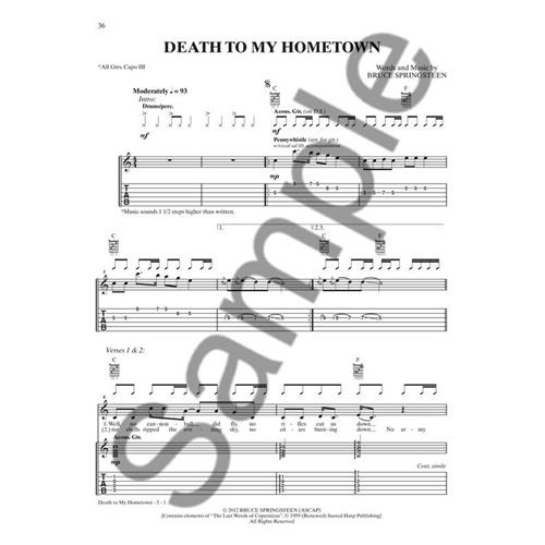 SPRINGSTEEN B.: WRECKING BALL - TAB EDITION