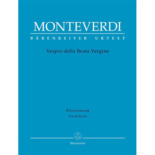 MONTEVERDI C.: VESPRO DELLA BEATA VERGINE MARIA "MARIENVESPER" - URTEXT