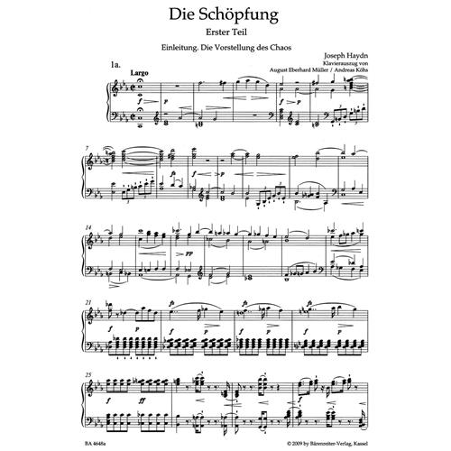 HAYDN F. J.: THE CREATION HOB. XXI:2 - URTEXT VOCAL SCORE