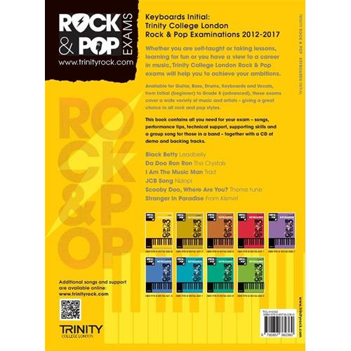AA. VV.: ROCK & POP EXAMS: KEYBOARD - INITIAL CON CD PLAY-ALONG TRINITY COLLEGE LONDON