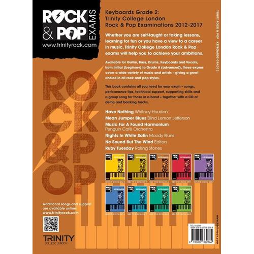 AA. VV.: ROCK & POP EXAMS: KEYBOARD - GRADE 2 CON CD PLAY-ALONG TRINITY COLLEGE LONDON