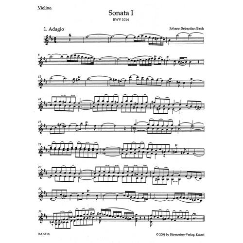 BACH J. S.: 6 SONATAS BWV 1014 - 1019 (SONATAS 1-3) VOL. 1 