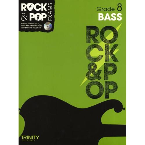 AA. VV.: ROCK & POP EXAMS: BASS - GRADE 8 CON CD PLAY-ALONG TRINITY COLLEGE LONDON