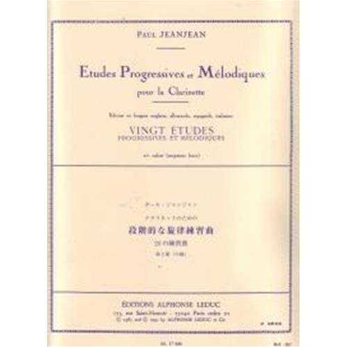 JEANJEAN P.: 20 ETUDES PROGRESSIVES ET MELODIQUES VOL.2 (MOYENNE FORCE)
