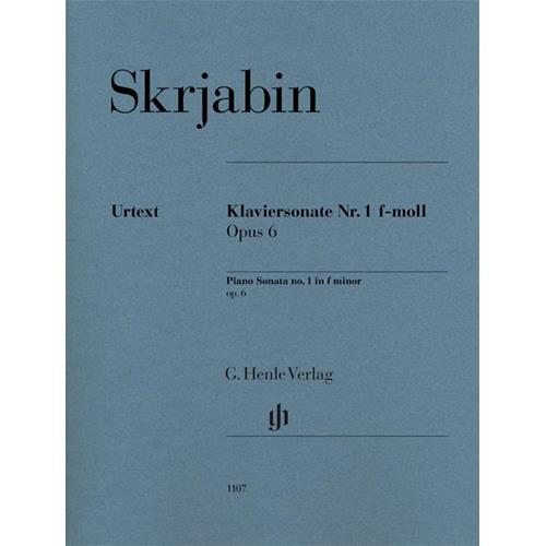SKRJABIN A.: PIANO SONATA N. 1 OP. 6 IN FA MIN URTEXT