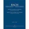 BACH J. S.: FESTIVE CHORAL SETTINGS FROM CANTATAS - STUDY SCORE