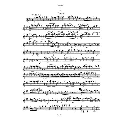 DVORAK A.: STRING SEXTET IN A MAJ OP. 48 - PARTI - URTEXT