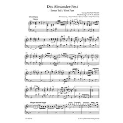 MOZART W. A.: ALEXANDER'S FEAST - KV 591 CANTATA IN 2 PARTS BY G. F. HANDEL IN THE ARRANGEMENT OF W. A. MOZART - VOCAL SCORE C-PF URTEXT