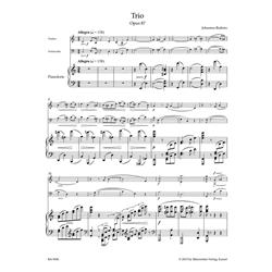 BRAHMS J.: TRIO FOR VIOLIN, VIOLONCELLO AND PIANO OP. 87 - URTEXT