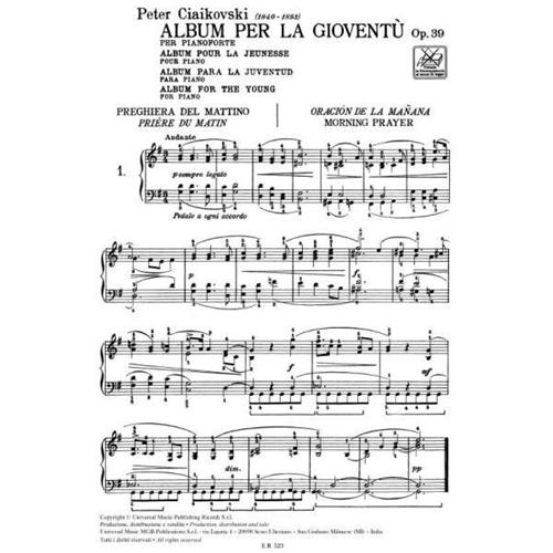 TCHAIKOVSKI P. I.: ALBUM PER LA GIOVENTÙ OP. 39 (MARCIANO)