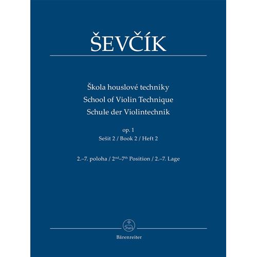 SEVCIK O.: SCHOOL OF VIOLIN TECHNIQUE OP. 1 BOOK 2 - 2ND-7TH POSITION